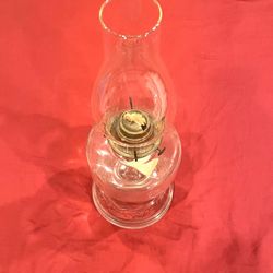 2 Old Oil Lamps 1 With A Chimney