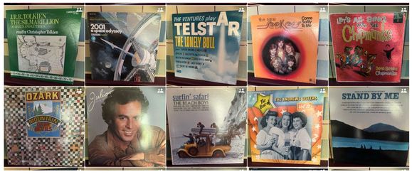 Vintage Vinyl Record Lot - 29 LPs (Beach Boys, Cher, Carpenters, Soundtracks)