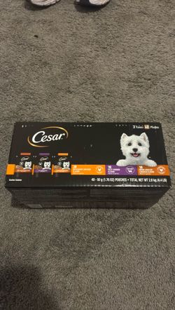 CESAR dog food. 3 flavor 40 pouch.
