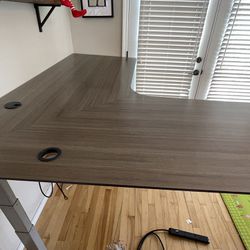 Professional L-shaped Corner Sit Stand Desk