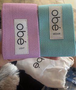 Obe resistance hip bands.