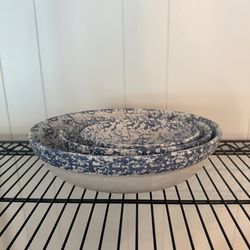 Spongeware nesting bowls