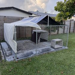 10ftX10ft outdoor kennel stainless steel. 