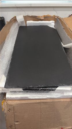 Slate serving plates