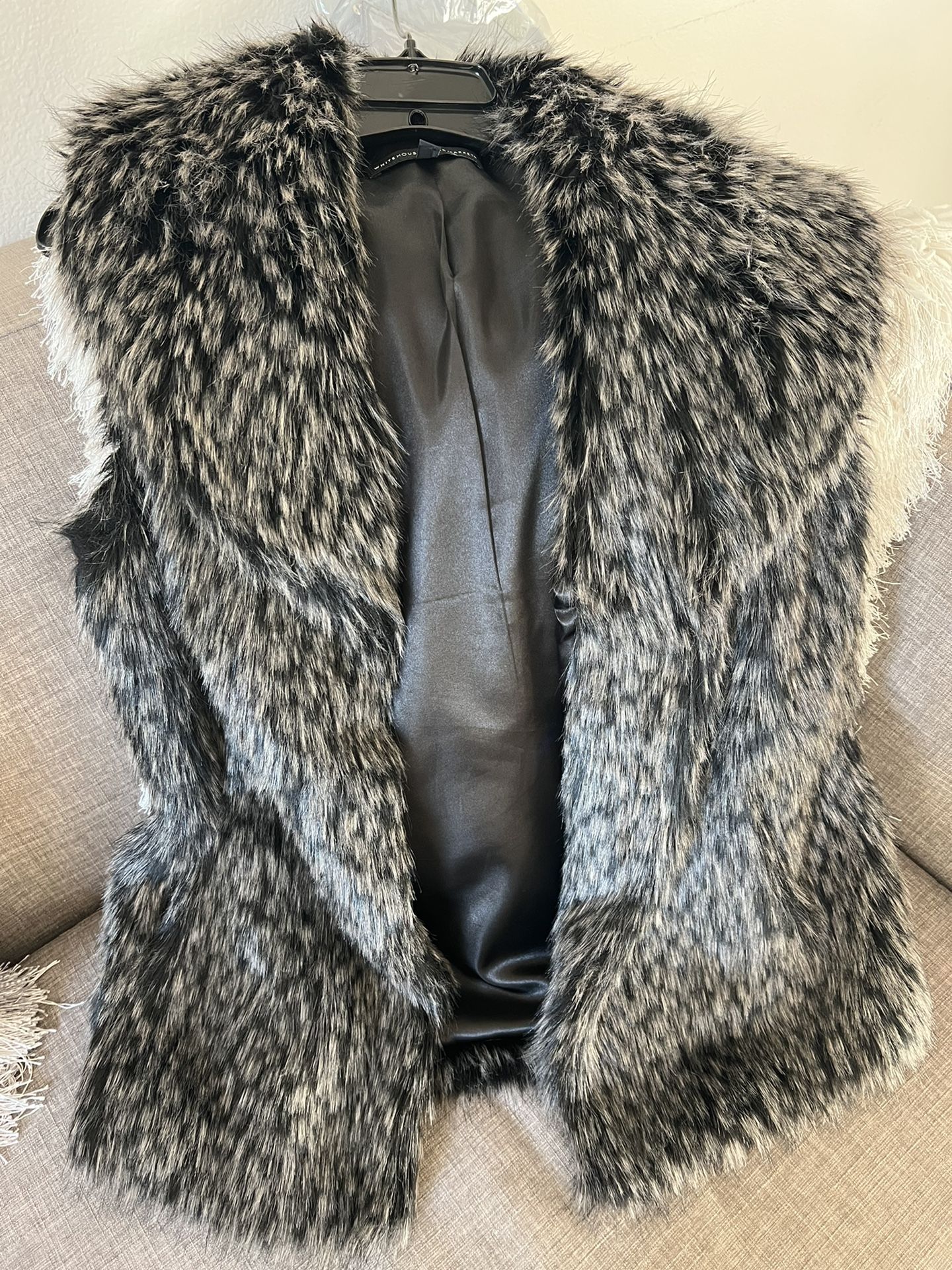 Faux Fur Vest - XS
