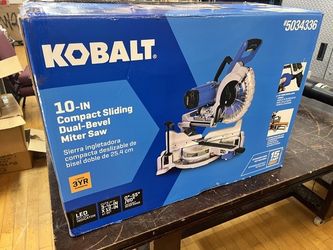 Kobalt 10-In Compact Sliding Dual-Bevel Miter Saw