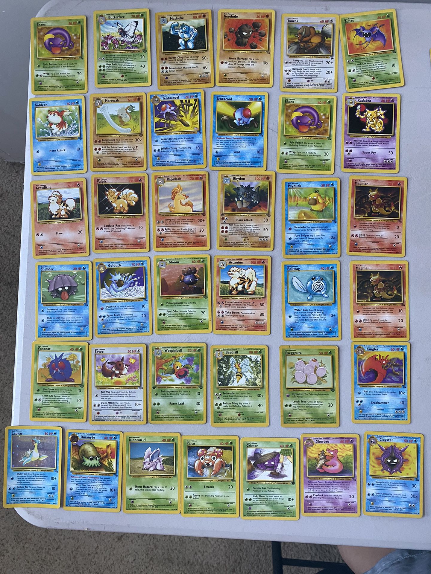 Bundle Of 37 -1999 Pokémon Cards