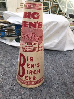 Vintage Beer Cone With Top