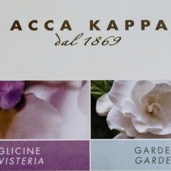 GIFT READY!  ACCA KAPPA FRAGRANT BAR SOAP 5.3oz (2pk)