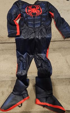 Kids Spider-Man Halloween muscle Costume with Boot Covers