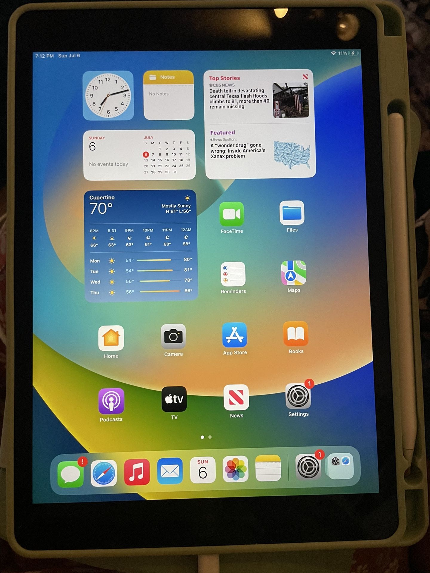 iPad 9th Generation With Case And Pencil