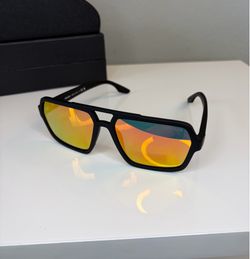 Men’s Prada Black and Amber Lightweight Sunglasses