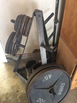 Just the weight rack