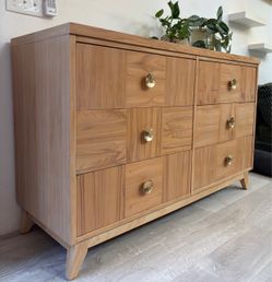 Mid century modern solid wood dresser
