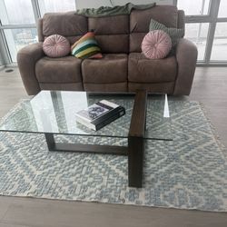 Dual Power Recliner Sofa Couch