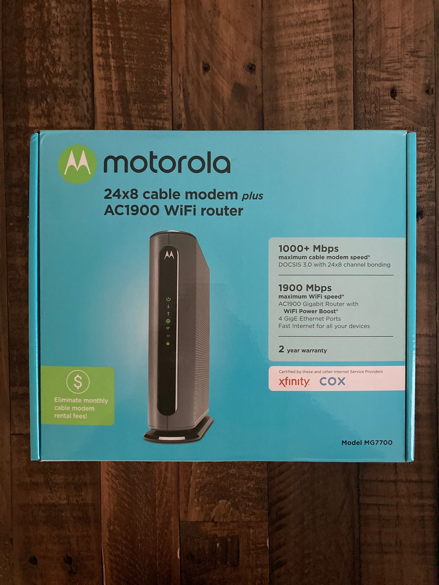 Motorola cable modem WiFi router