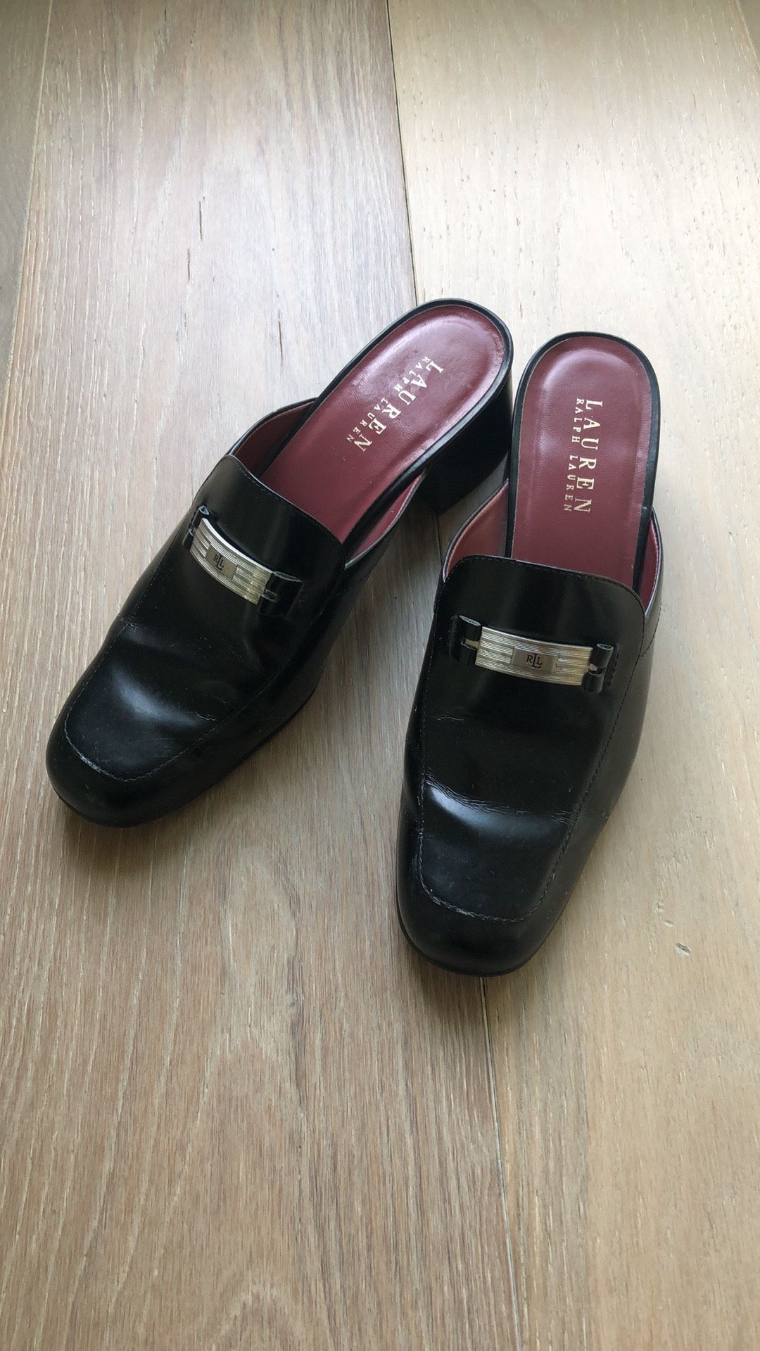 Lauren Ralph Lauren Slip On Black Shoes Size 7,5.