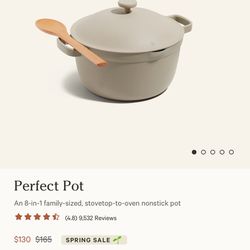Perfect Pot An 8-in-1 family-sized, stovetop-to-oven nonstick pot