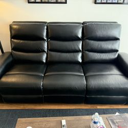 Leather Couch w/ Recliners