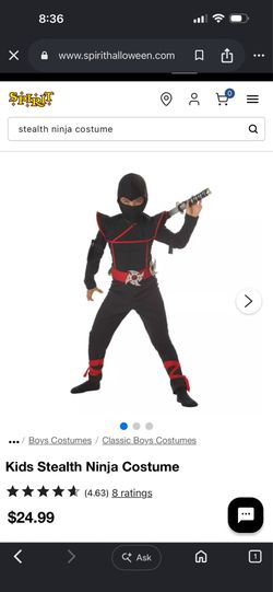 Kids Stealth Ninja Costume