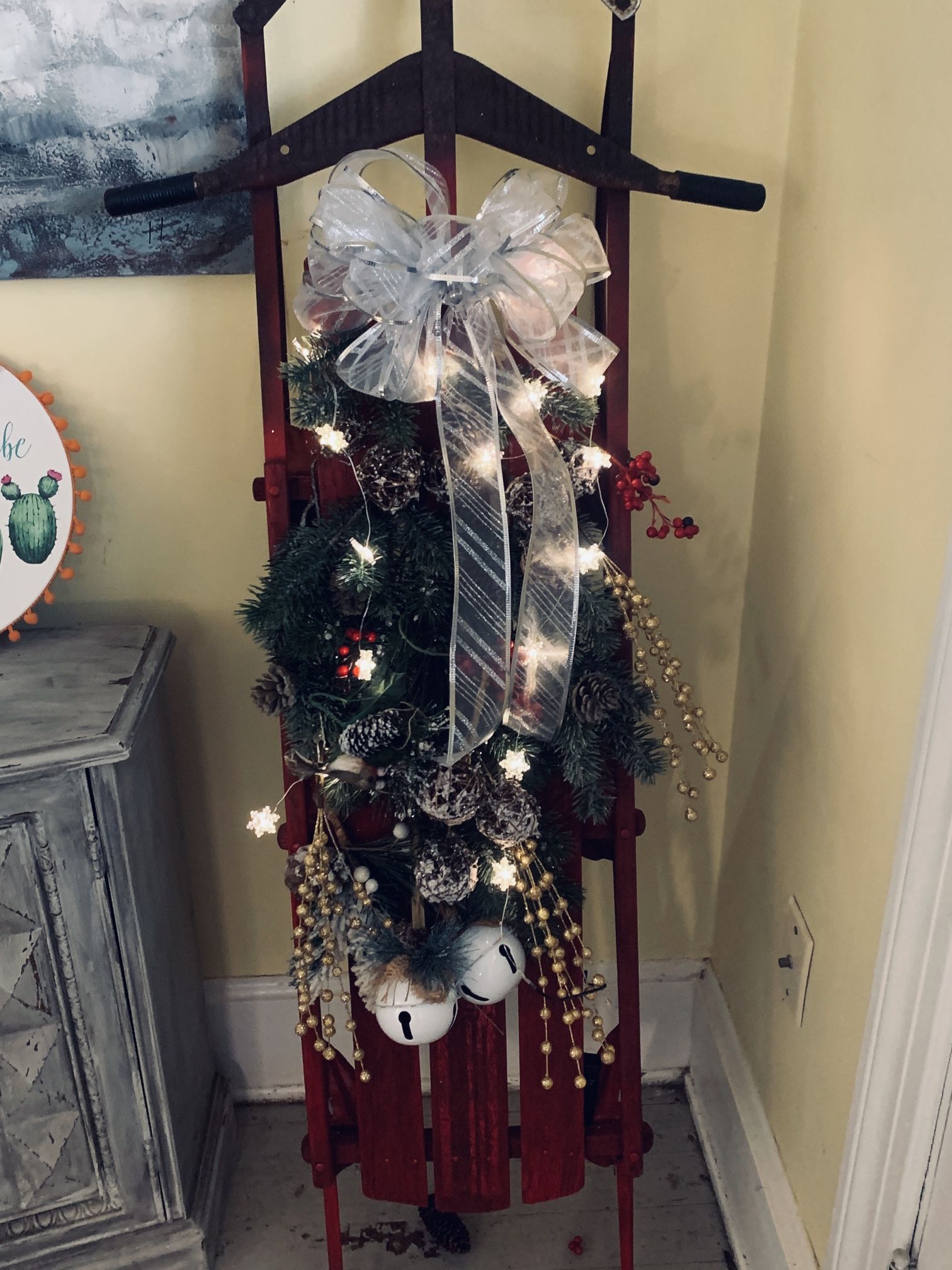 Antique Radio Flyer Christmas Decor