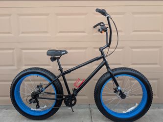 26"x4.0. MENS BEACH CRUISER BIKE. MONGOOSE. Large frame. 1x7 SPEEDS Shimano New condition with upgrades 👌🏼