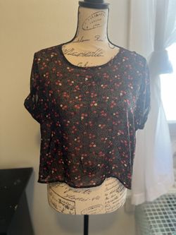 Floral Black Shirt