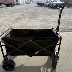 Storage Cart Outdoor Utility Wagon 8" Wheel Portable Collapsible Camping Cart Garden Shop Sport Beach Hand Trolley Bearing 120 kg