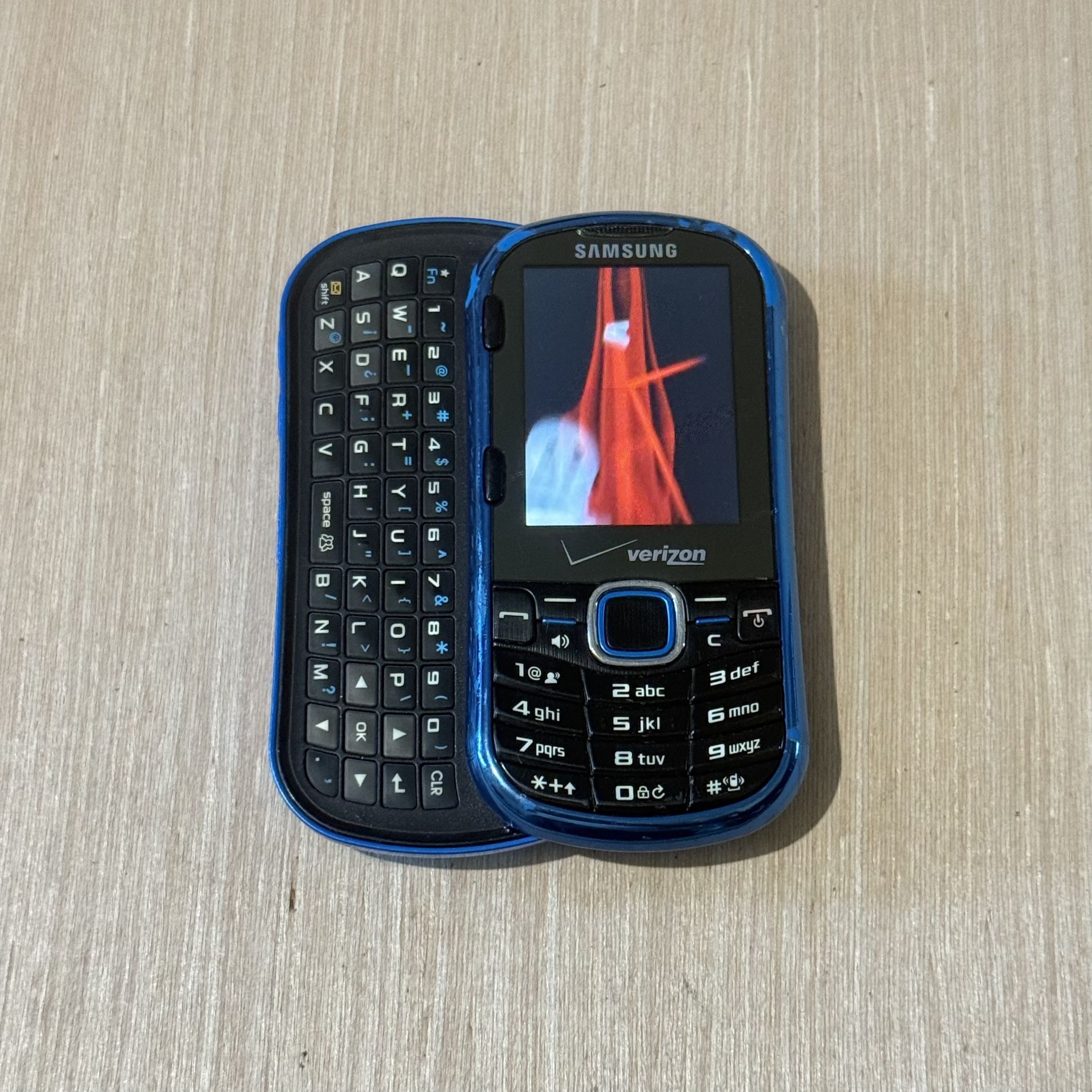 Samsung Slider Phone Model:SCH-U460 Blue Verizon“UNTESTED”Turns On Read Info Blw