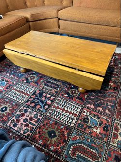 Solid wood coffee table