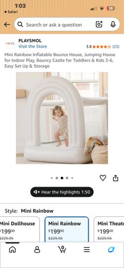 Mini bounce house new