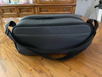Gray Padded Carrying Case with Shoulder Strap