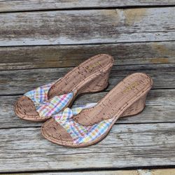 Union Bay Cork Wedge Sandal. Women's Size 9.5M