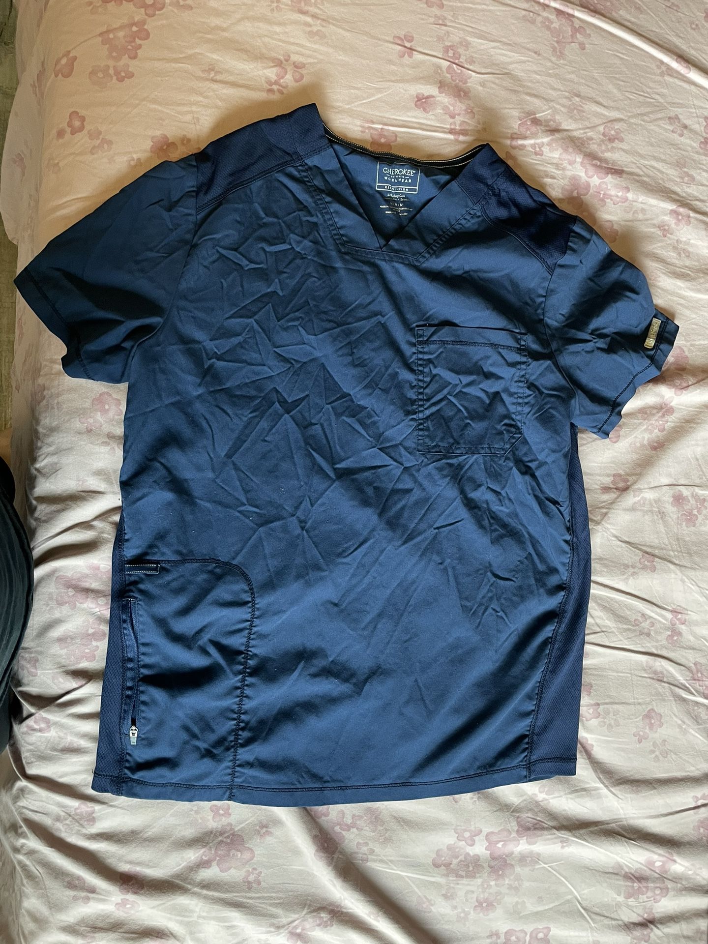 Blue Scrub Top