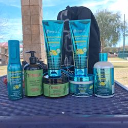 Hair product conditioner shampoo and curl forming glaze  mielle is the brand