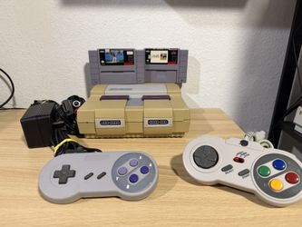 Super Nintendo With 2 Games SNES 