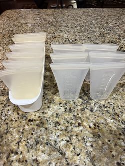 Zip top Milk Storage Bags & Tray