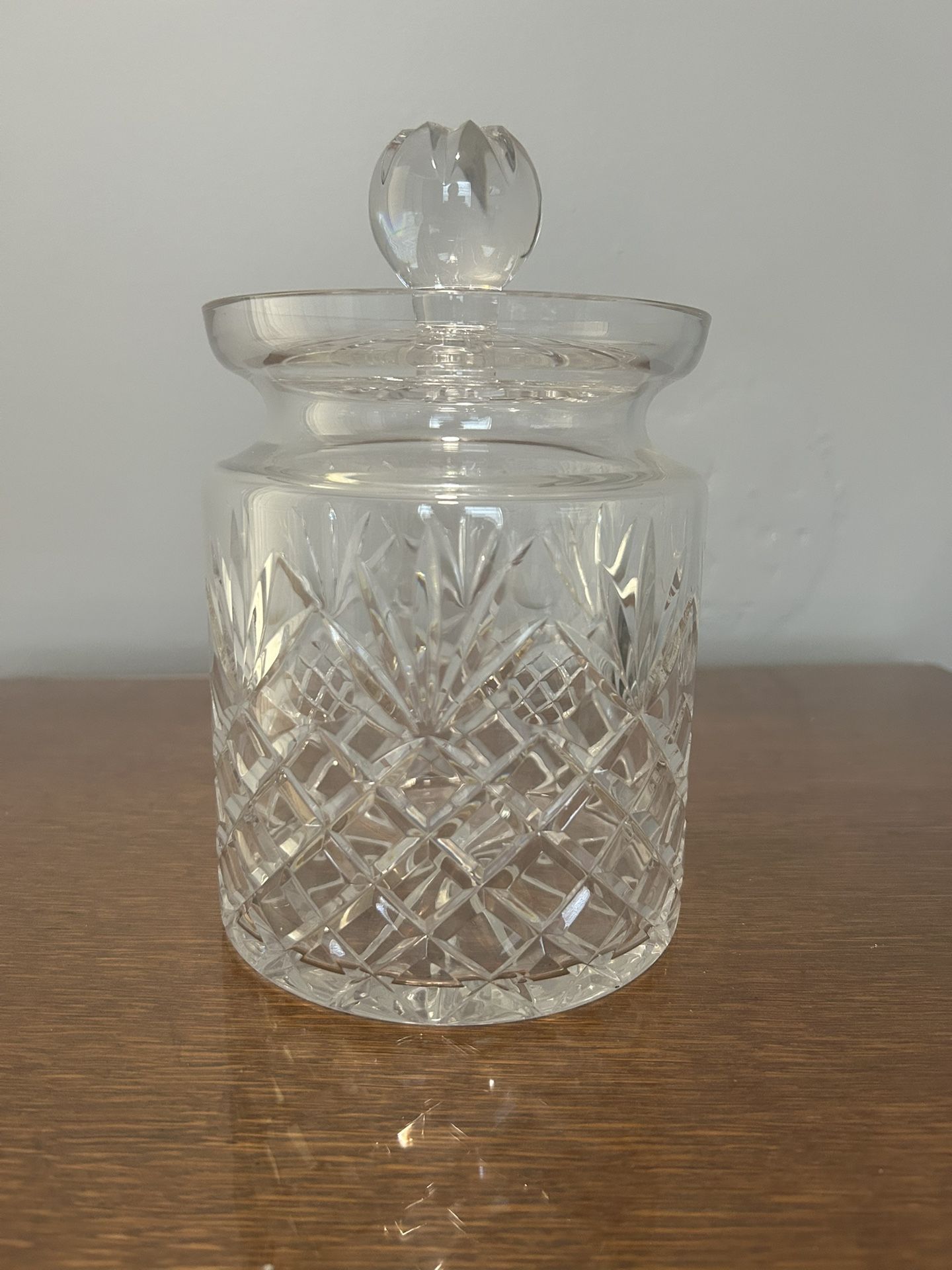 Waterford Ashbourne Lead Crystal Biscuit Barrel