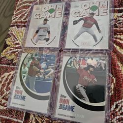 Houston Astros Inserts And Parallels Baseball Cards Lot 