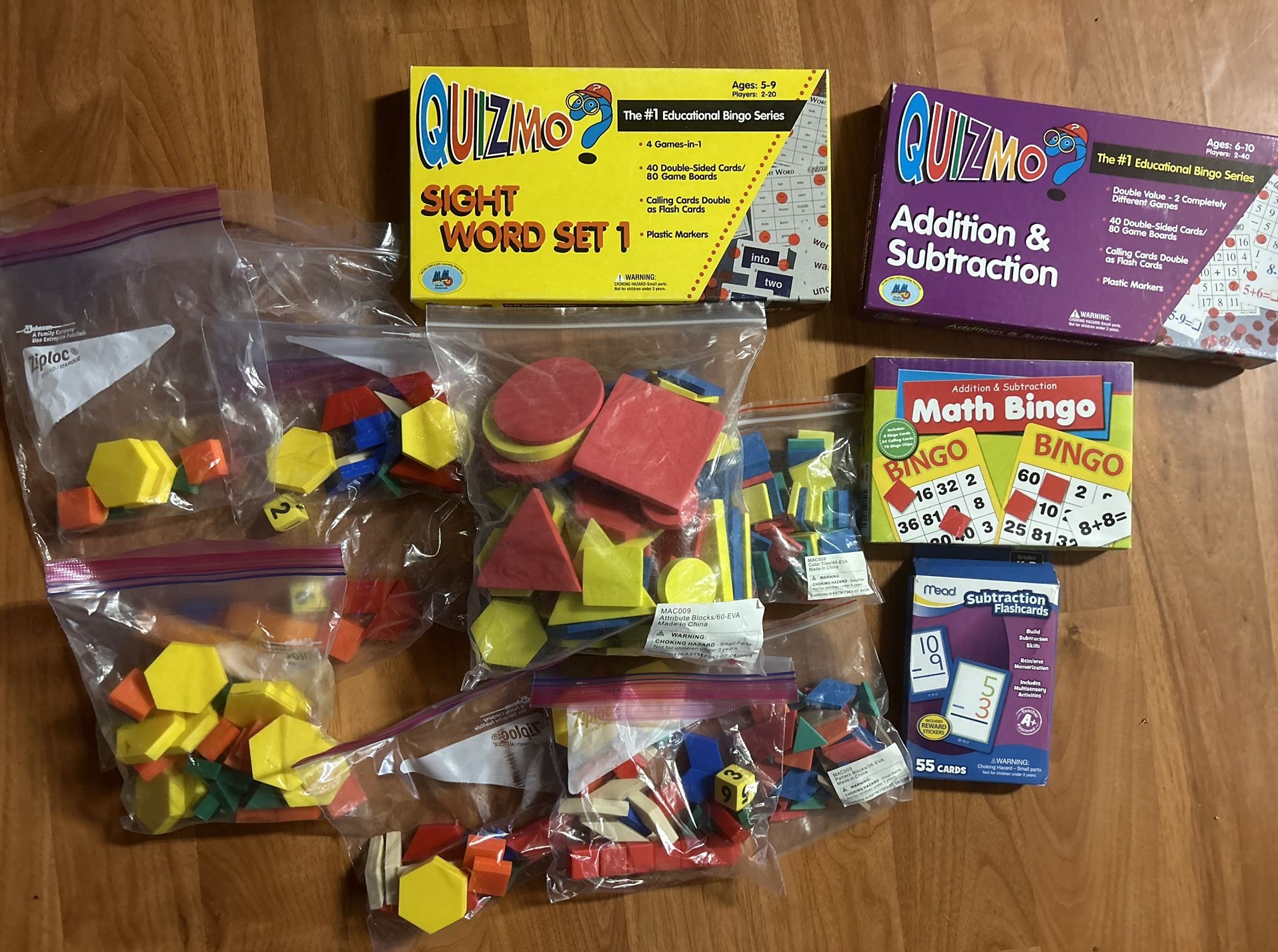 Educational Games, Manipulatives, Shapes, Bingo