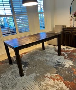 Dark Wood Dining Table. $100