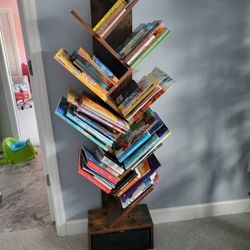 Tree Bookshelf With Drawer