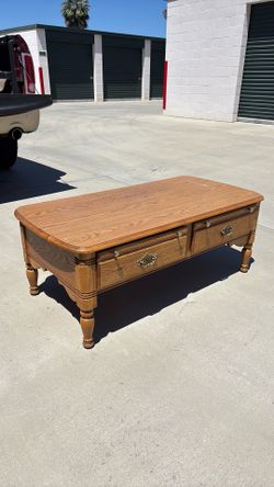 Solid Golden Oak Coffee Table