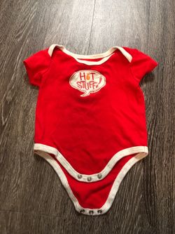 Hot stuff 🔥 baby onesie size 12 mo.