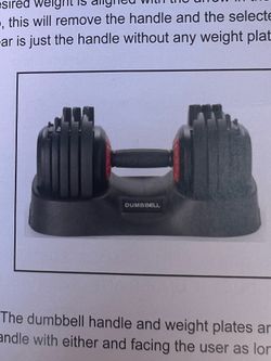 Adjustable dumbbell