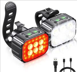NIB Battery Operated Powerful Bicycle Light Set.