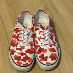 Heart Vans 7.5 Men 9 Women