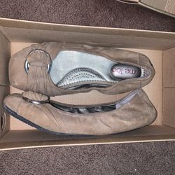 Brown womens flats
