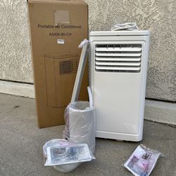 Portable Air Conditioner, 8000 BTU Ac Unit Spaces up to 230sq.ft, with Remote Control, 24H Timer & Window Venting Kit