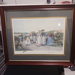 BERRY PICKERS FRAMED PRINT